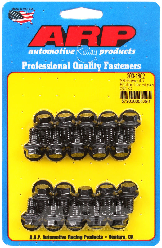 ARP SB Mopar and Pontiac Hex Oil Pan Bolt Kit - Burkken Auto Parts