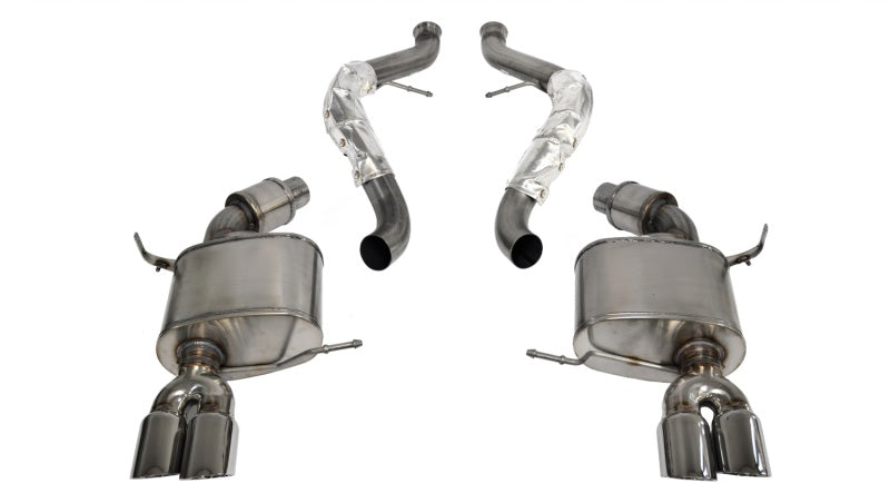 Corsa 2008-2012 BMW M3 E90 Polished Sport Cat-Back Exhaust - Burkken Auto Parts