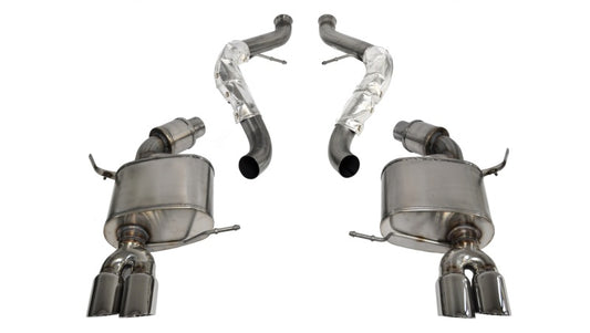 Corsa 2008-2012 BMW M3 E90 Polished Sport Cat-Back Exhaust - Burkken Auto Parts