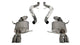 Corsa 2008-2012 BMW M3 E90 Polished Sport Cat-Back Exhaust - Burkken Auto Parts