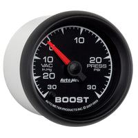 Autometer ES 52mm Full Sweep Electronic 30 In Hg-Vac/30 PSI Vacuum/Boost Gauge - Burkken Auto Parts