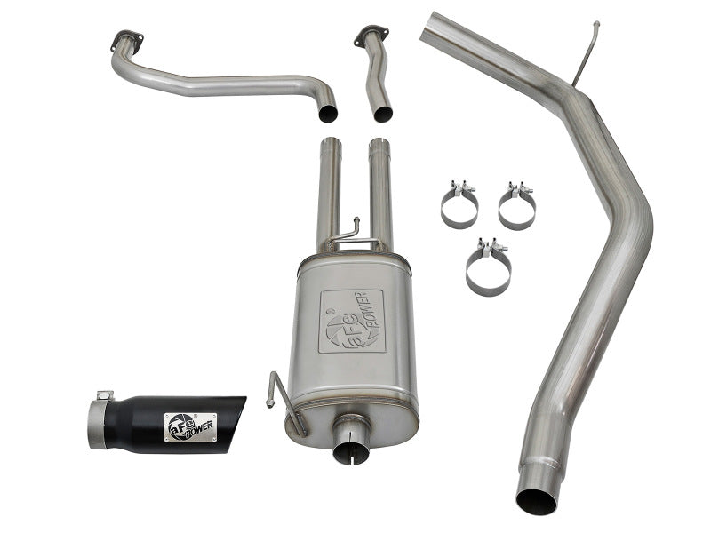aFe MACHForce XP 2.5in Cat-Back Exhaust System w/ Black Tip Nissan Frontier 17-19 V8-5.6L - Burkken Auto Parts