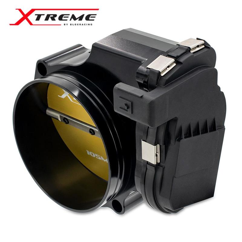 BLOX Racing 2015+ Dodge Hellcat / Jeep Trackhawk 6.2L 105mm Electronic Billet Throttle Body - Black - Burkken Auto Parts