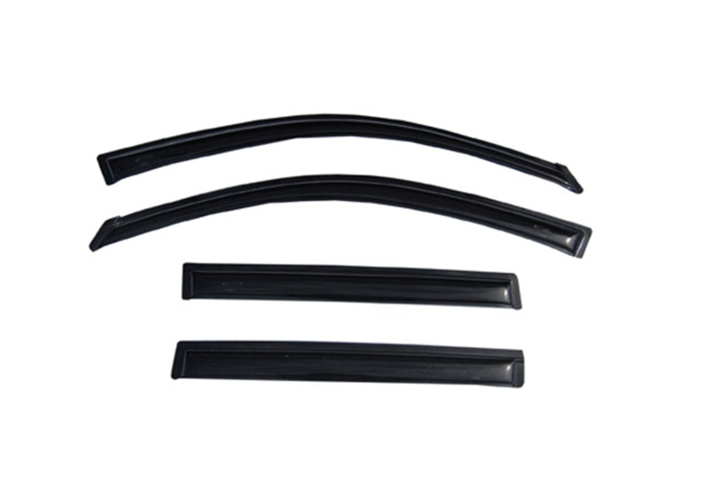 AVS 08-13 Toyota Highlander Ventvisor Outside Mount Window Deflectors 4pc - Smoke - Burkken Auto Parts