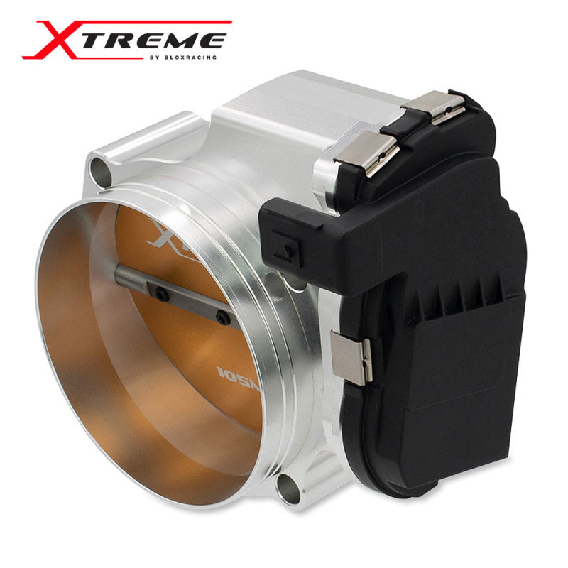 BLOX Racing 2015+ Dodge Hellcat / Jeep Trackhawk 6.2L 105mm Electronic Billet Throttle Body - Silver - Burkken Auto Parts