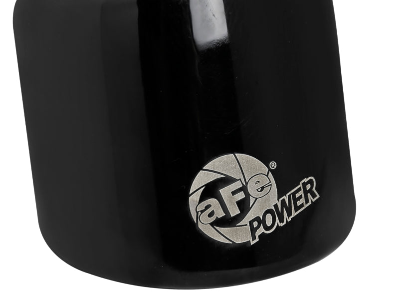 aFe MACH Force-Xp 409 SS Clamp-On Exhaust Tip 2.5in. Inlet / 4in. Outlet / 6in. L - Black - Burkken Auto Parts