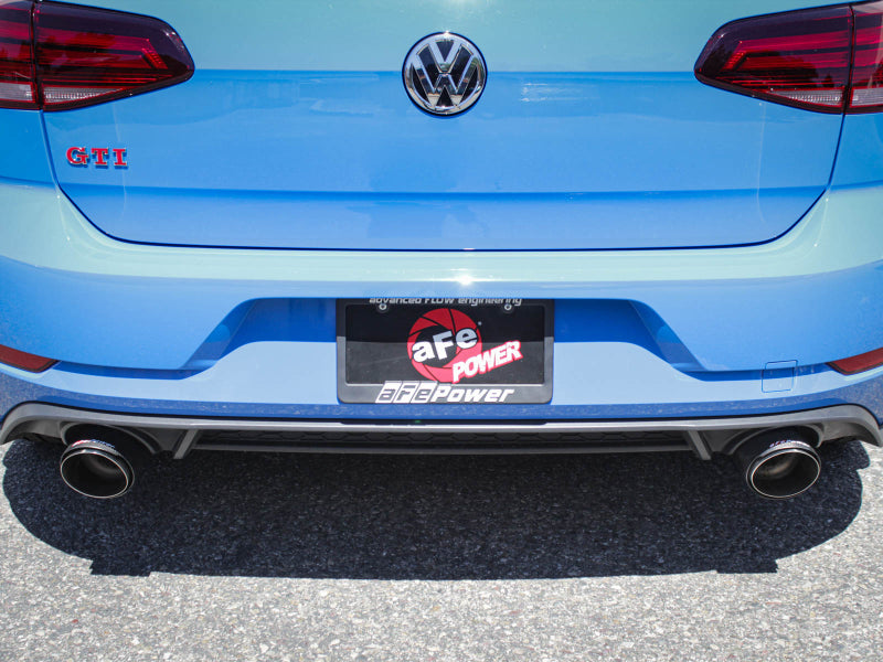 aFe MACHForce XP 3in-2.5in SS Exhaust Cat-Back 18-19 Volkswagen GTI (MK7.5) L4-2.0L (t) - Carbon - Burkken Auto Parts