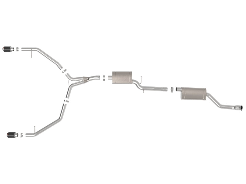 afe MACH Force-Xp 13-16 Audi Allroad L4 SS Cat-Back Exhaust w/ Carbon Tips - Burkken Auto Parts