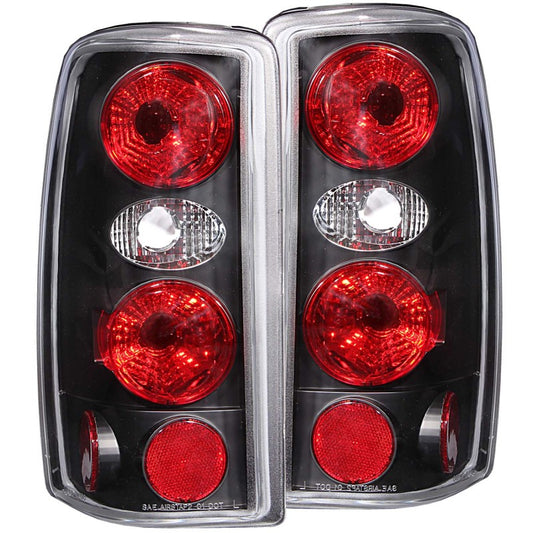 ANZO 2000-2006 Chevrolet Suburban Taillights Black - Burkken Auto Parts