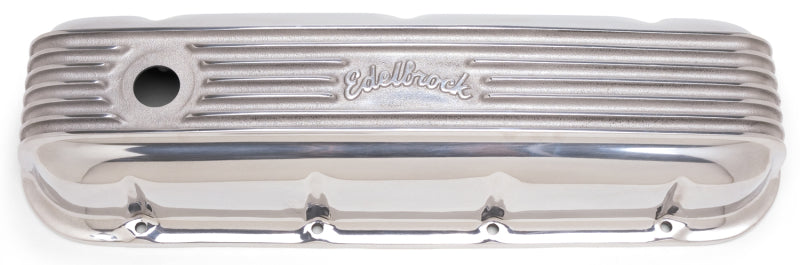 Edelbrock Valve Cover Classic Series Chevrolet 1965 and Later 396-502 V8 Polshed - Burkken Auto Parts