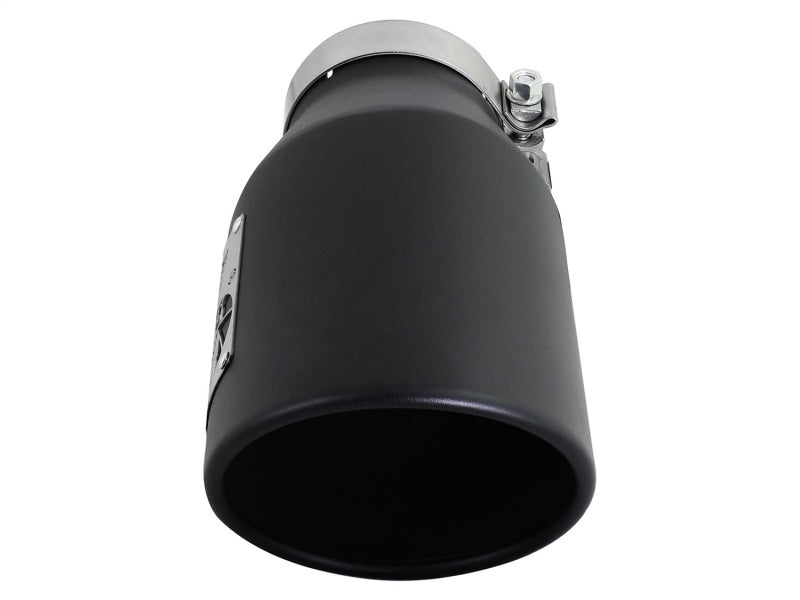 aFe Diesel Exhaust Tip Bolt On Black 4in Inlex x 6in Outlet x 12in - Burkken Auto Parts