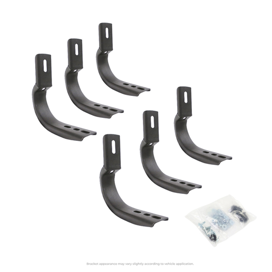 Go Rhino 05-20 Nissan Frontier Brackets for OE Xtreme Cab Length SideSteps