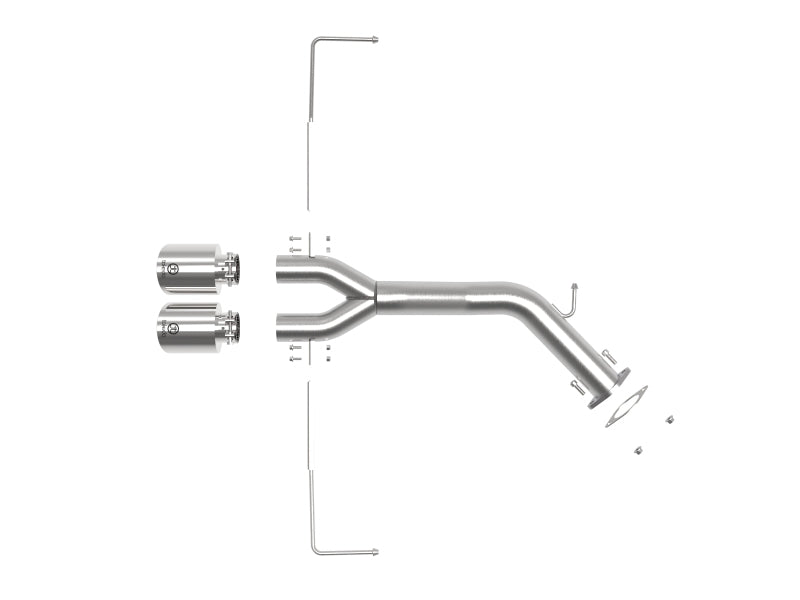 aFe Takeda 3in-2.5in 304 SS Axle-Back Exhaust w/Polished Tip 19-20 Hyundai Veloster I4-1.6L(t) - Burkken Auto Parts