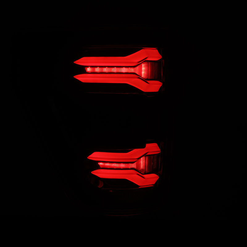 AlphaRex 21-23 Ford F-150 LUXX LED Taillights - Alpha-Black w/ BLIS - Burkken Auto Parts