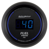 Autometer 52.4mm 1-100 PSI Black Digital Fuel Pressure Gauge - Burkken Auto Parts