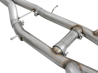 aFe MACHForce XP 3in 304SS Cat Back Exhaust s/ Black Tips 16-17 Cadillac ATS-V V6-3.6L (tt) - Burkken Auto Parts
