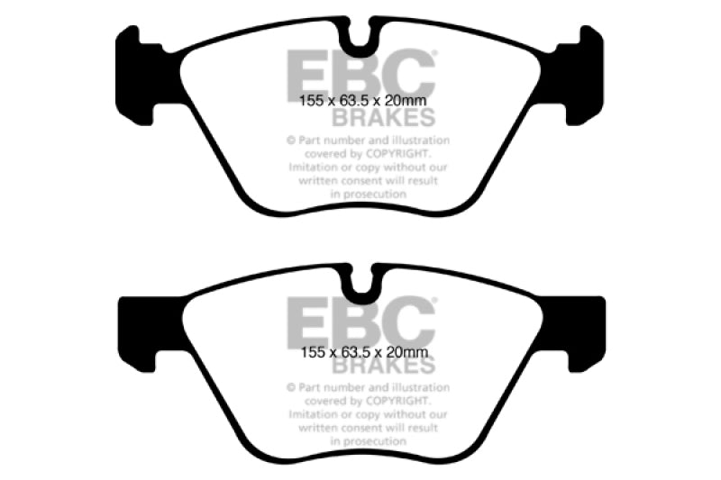 EBC 08-10 BMW 128 3.0 Greenstuff Front Brake Pads - Burkken Auto Parts