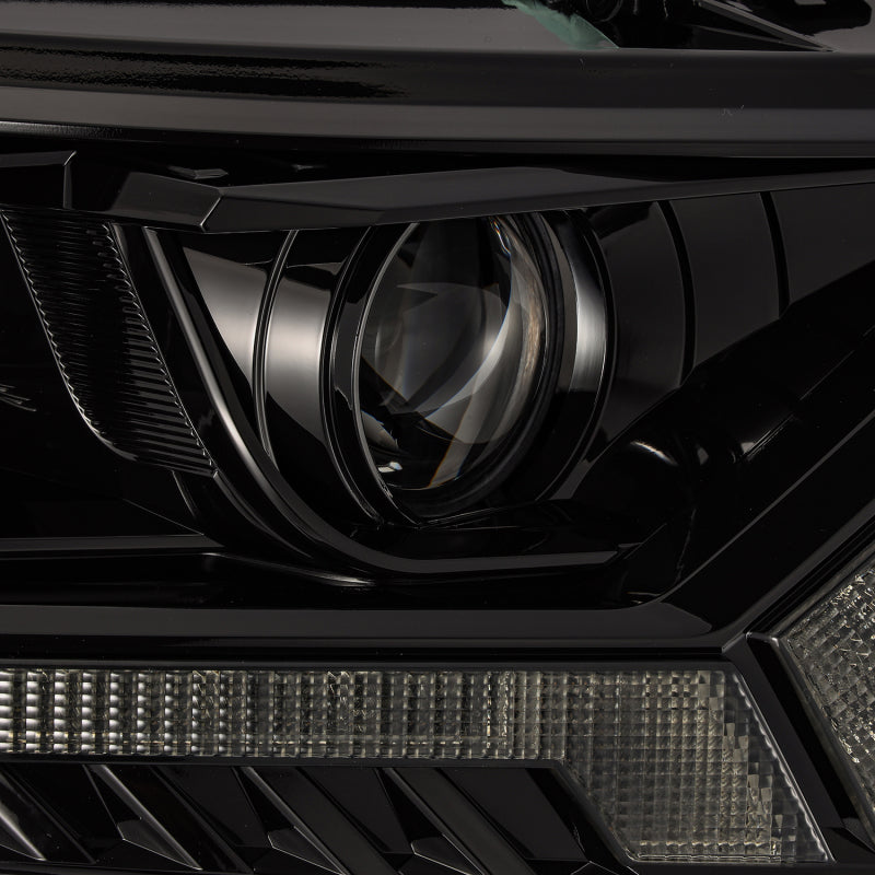 AlphaRex 2019+ Ford Ranger PRO-Series Proj Headlights Plank Style Alpha Black w/Seq Signal/DRL - Burkken Auto Parts