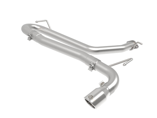 aFe Takeda 2.5in 304 SS Axle-Back Exhaust w/o Muffler w/Polish Tip 18-22 Hyundai Kona L4-1.6L(t) AWD - Burkken Auto Parts