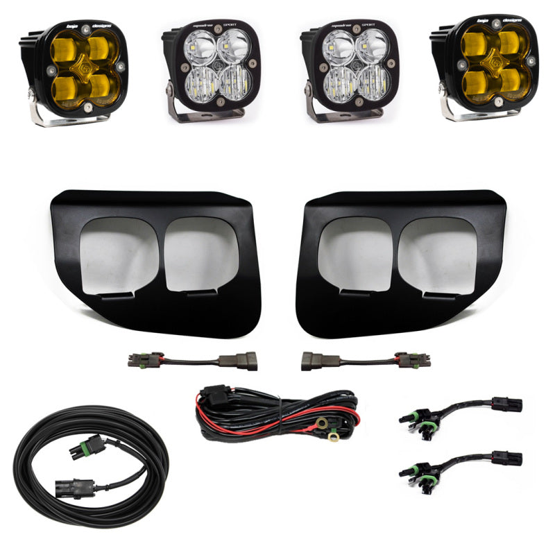Baja Designs Ford Super Duty (20-On) Fog Lights Dual FPK Amber SAE/Sport DC Baja Designs - Burkken Auto Parts