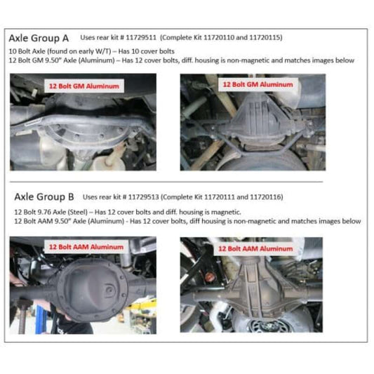 Ridetech 2019+ Chevrolet Silverado/ Sierra 1500 2WD/4WD Rear 4in Lowering Kit w/ HQ Shocks - Group B