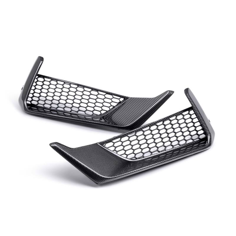 Anderson Composites 2024 Ford Mustang Dark Horse Carbon Fiber Front Bumper Inserts - Burkken Auto Parts