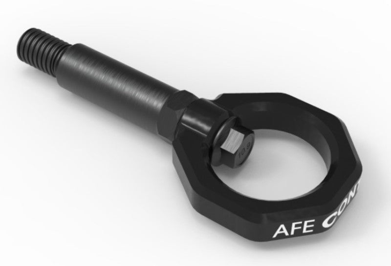 aFe Control Front Tow Hook Black 20-21 Toyota GR Supra (A90) - Burkken Auto Parts