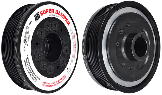ATI Damper - 5.67in - Alum - 6 Grv - Honda F20 F22 - 7 Percent OD - Street - 3 Ring - 1Pc - Burkken Auto Parts