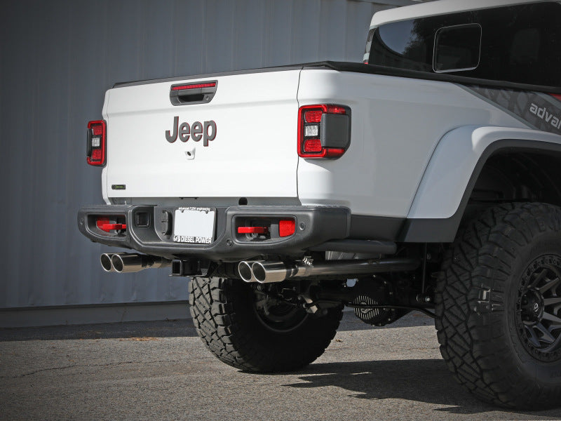aFe Vulcan Series 3in 304SS Cat-Back 21 Jeep Gladiator V6-3.0L (td) - Dual Polished Tip - Burkken Auto Parts