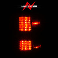 ANZO 15-19 Chevy Silverado 2500HD/3500HD (Factory Halogen Only) LED Tail Lights Black w/Clear Lens - Burkken Auto Parts