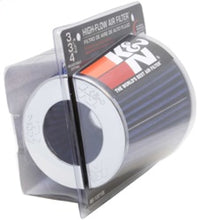 K&N Universal Air Filter Chrome Round Tapered Blue - 4in Flange ID x 1.125in Flange Length x 5.5in H - Burkken Auto Parts
