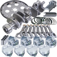 Eagle Chevy 350 1Pc 3.750in Crank 5.700in I-Beam Rods 4.000in Pistons 168 Tooth FP Balanced Assembly - Burkken Auto Parts
