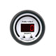Autometer 52.4mm White Switchable 0-100 Fuel Level/8-18V Voltmeter Phantom Elite Digital Gauge - Burkken Auto Parts