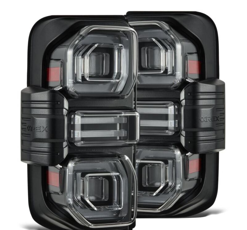 AlphaRex 21-24 Ford Bronco (Excl. Raptor) Nova-Series LED Tail Lights - Black - Burkken Auto Parts