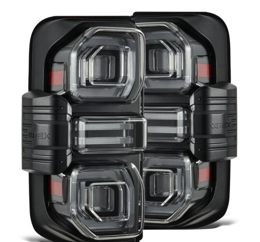 AlphaRex 21-24 Ford Bronco (Excl. Raptor) Nova-Series LED Tail Lights - Black - Burkken Auto Parts