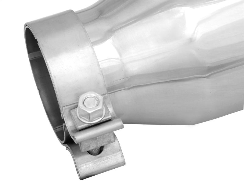 aFe MACH Force-Xp 3in Inlet x 4-1/2in Outlet x 9in Length 304 Stainless Steel Exhaust Tip - Burkken Auto Parts