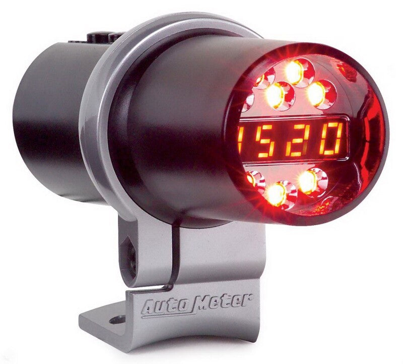 AutoMeter Shift Light Dig W/ Multi-Color Led Blk Pedestal W/ RPM Playbk Dpss Level 3 - Burkken Auto Parts