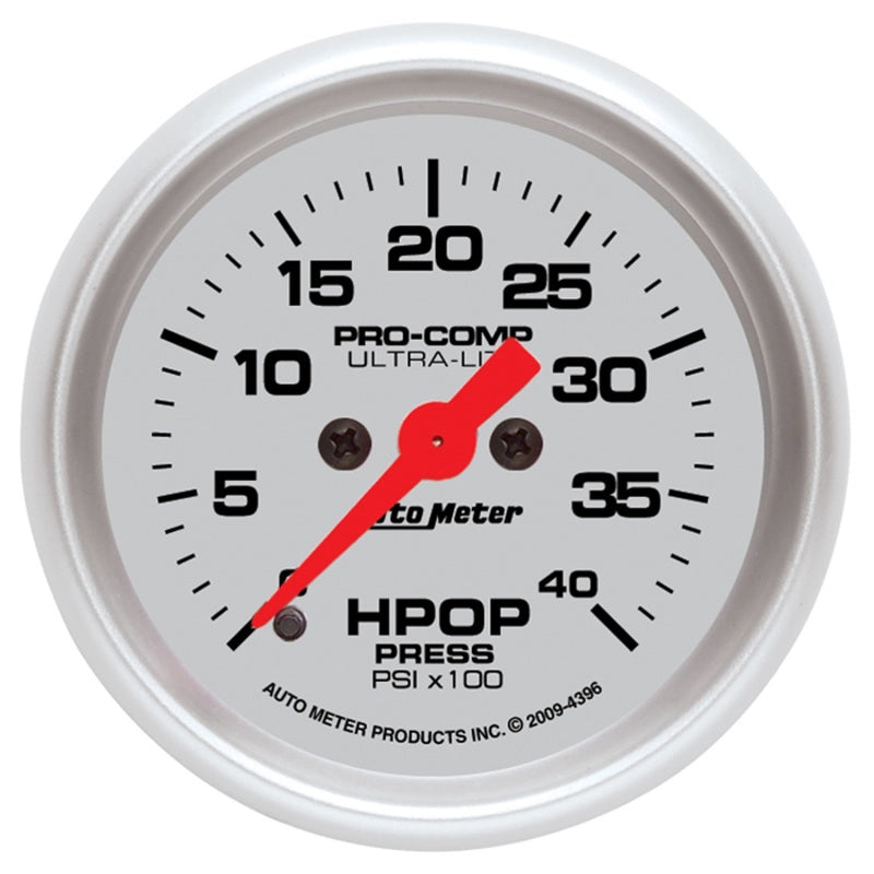 Autometer Ultra-Lite 2 1/16in Electrical 0-4000 PSI High Press Oil Pressure Gauge 94-07 Ford 7.3L - Burkken Auto Parts