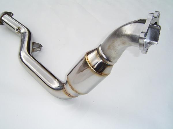 Invidia 05+ AT LGT Polished Divorced Waste Gate Downpipe with High Flow Cat - Burkken Auto Parts