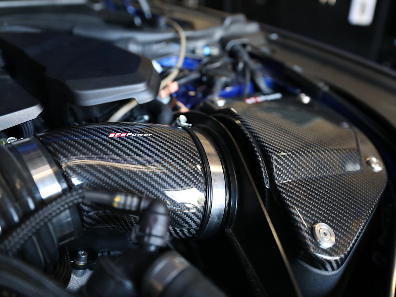 aFe Momentum Black Series Carbon Fiber Pro 5R Air Intake System BMW M5 (F90) 18-19 - Burkken Auto Parts