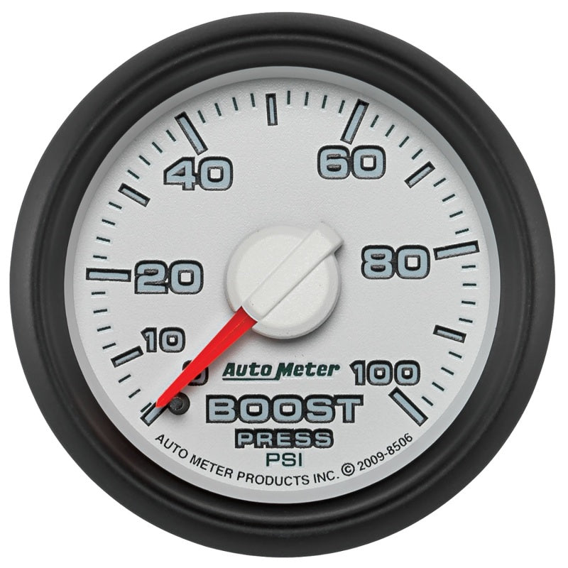 Autometer Factory Match 52.4mm Mechanical 0-100 PSI Boost Gauges 3 pressure Ranges - Burkken Auto Parts