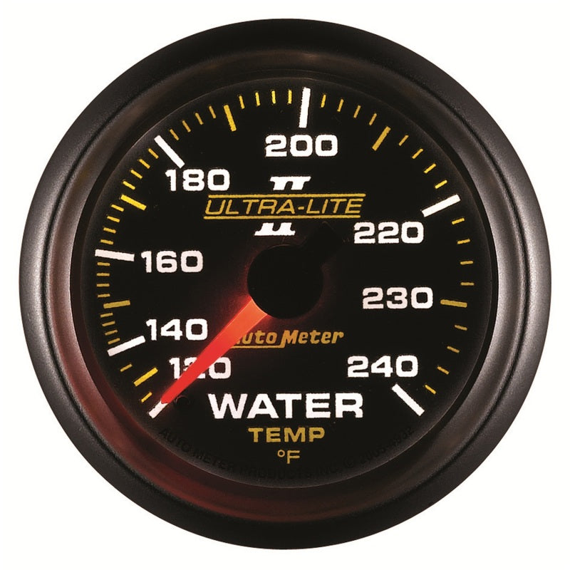 Autometer Ultra-Lite II 52mm 120-240 Deg F Mechanical Water Temp Gauge - Burkken Auto Parts