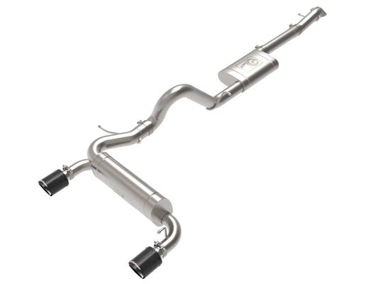 aFe 2021+ Ford Bronco L4-2.3L (t) / V6-2.7L (tt) Vulcan 3in. to 2.5in. SS Cat-Back - Carbon - Burkken Auto Parts