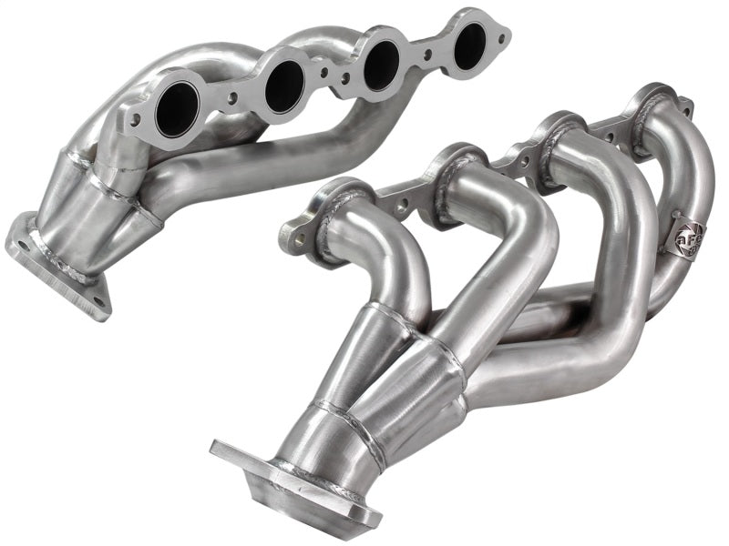 aFe Power Twisted Steel Headers 409 Stainless Steel 02-13 GM Silverado/Sierra 1500 V8 GMT800/GMT900 - Burkken Auto Parts