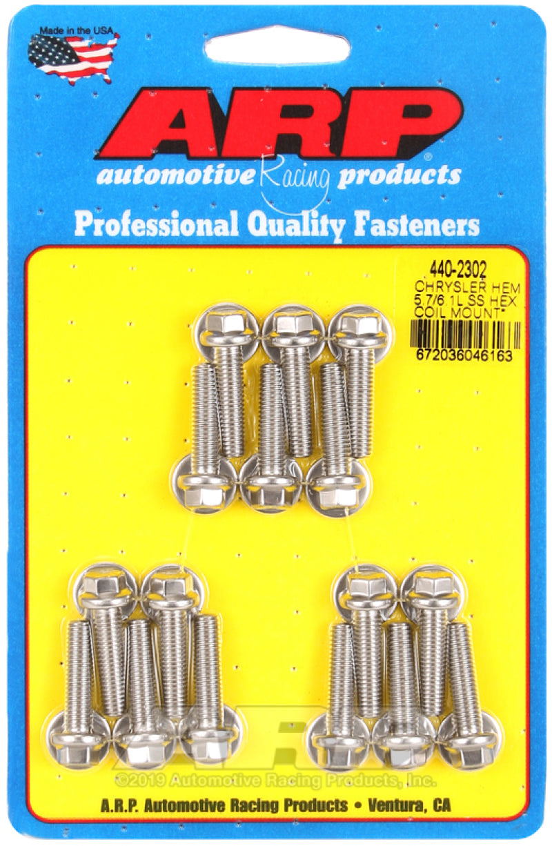 ARP Chrysler Hemi 5.7/6.1L SS Hex Coil Mount Bolt Kit - Burkken Auto Parts