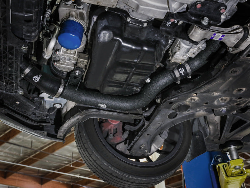 aFe 22-23 Hyundai Kona N L4 2.0L (t) BladeRunner 2-1/4in to 2-1/2in Aluminum Hot Charge Pipe - Black - Burkken Auto Parts