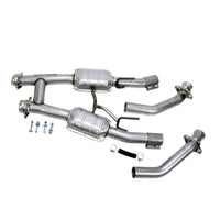 BBK 86-93 Mustang 5.0 High Flow H Pipe With Catalytic Converters - 2-1/2 - Burkken Auto Parts