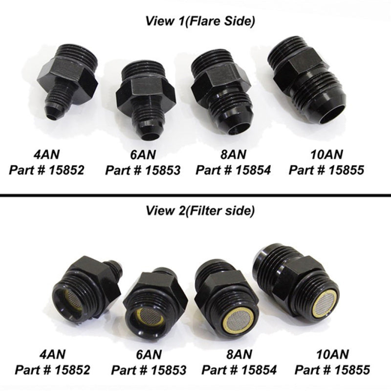Nitrous Express 4AN to 8AN Orb Filter Fitting for Lightning 375 - Burkken Auto Parts