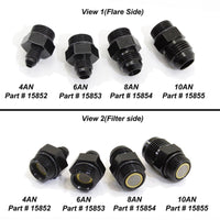 Nitrous Express 4AN to 8AN Orb Filter Fitting for Lightning 375 - Burkken Auto Parts