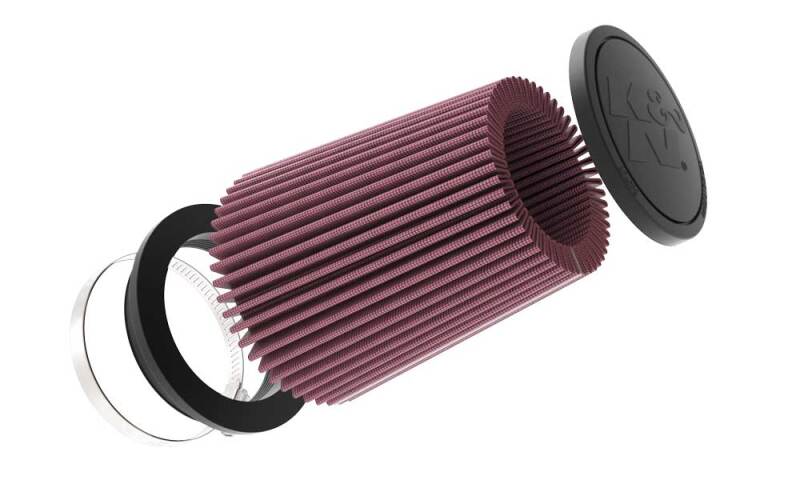 K&N Universal 4in Flange x 5-3/8in Base x 4in Height High flow Air Filter - Burkken Auto Parts